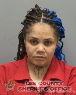 Mugshot of CELESTE JORDAN HALL booked in Lee County, Florida on April 28, 2026