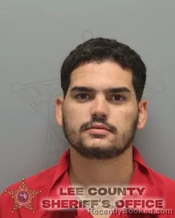 Mugshot of HIRALDO ALEJANDRO DELGADO NAVARRO booked in Lee County, Florida on April 28, 2026