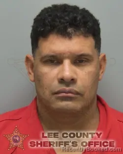 Mugshot of ALAIN WILFREDO SAMON CUADRA booked in Lee County, Florida on May 1, 2026