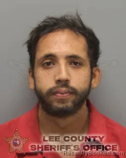 Mugshot of JUAN DAVID ROBELTO ZALAMEA booked in Lee County, Florida on May 1, 2026
