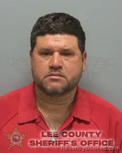 Mugshot of WALTHER ROLANDO MOSCOSO-SARCENO booked in Lee County, Florida on May 2, 2026