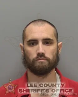 Mugshot of JORDAN GARRETT booked in Lee County, Florida on May 4, 2026