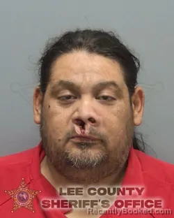 Mugshot of MANUEL JR. SAAVEDRA booked in Lee County, Florida on May 5, 2026