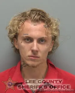 Mugshot of JADEN LEE BEBOUT booked in Lee County, Florida on May 7, 2026