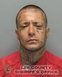 Mugshot of OSCAR GABRIEL OLAZA booked in Lee County, Florida on May 8, 2026
