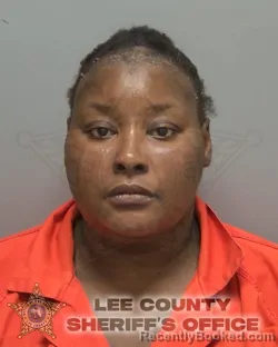 Mugshot of SHAINA ANN HENDERSON booked in Lee County, Florida on May 8, 2026