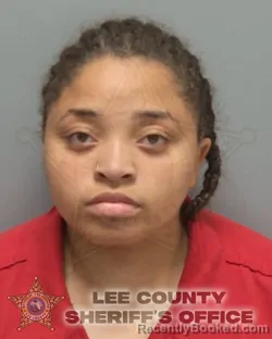 Mugshot of SHA'JIYA JAMARIA MONIQUE BROWN booked in Lee County, Florida on May 8, 2026