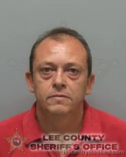Mugshot of ROGER MARIO JUSTINIANO PAZPAZ booked in Lee County, Florida on May 9, 2026