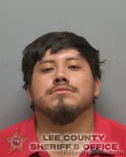 Mugshot of JIMMY OBED VELASQUEZ SOTO booked in Lee County, Florida on May 9, 2026