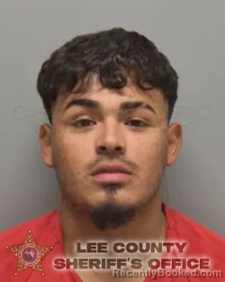 Mugshot of CRISTIAN DAVID MARTINEZ MENDOZA booked in Lee County, Florida on May 10, 2026
