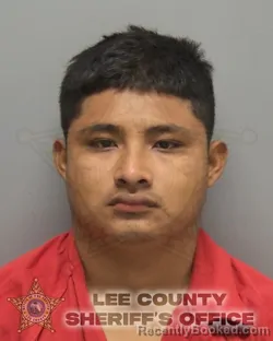 Mugshot of AXEL REYNALDO HERNANDEZ MENDOZA booked in Lee County, Florida on May 10, 2026
