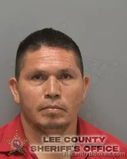 Mugshot of MOISES CAMPUZANO ACUNA booked in Lee County, Florida on May 10, 2026