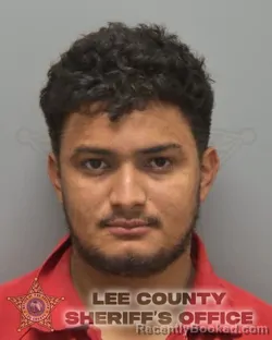 Mugshot of JUAN DANILO ESPINOZA PEREZ booked in Lee County, Florida on May 11, 2026