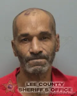 Mugshot of STEVEN ANDRE HAMPTON booked in Lee County, Florida on May 12, 2026