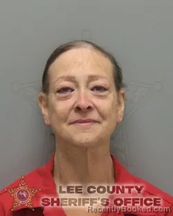 Mugshot of MARCELLA CHERYL MESTAS booked in Lee County, Florida on May 14, 2026
