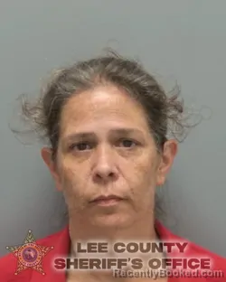 Mugshot of ANGELA JEAN LINGINFELTER booked in Lee County, Florida on May 14, 2026