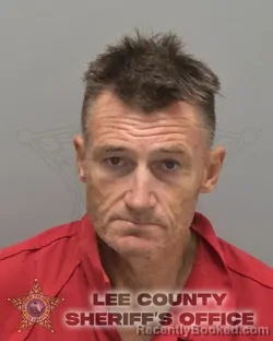Mugshot of JUSTIN COURTNEY KRIEGER booked in Lee County, Florida on May 15, 2026