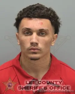 Mugshot of DARIAN RAY LEON GUERRERO booked in Lee County, Florida on May 17, 2026