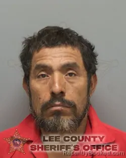 Mugshot of CELERINO ROJAS LOPEZ booked in Lee County, Florida on May 19, 2026