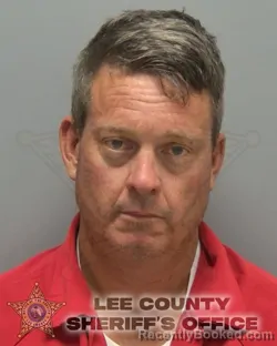 Mugshot of AARON DAVID ALLEN booked in Lee County, Florida on May 21, 2026