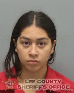 Mugshot of GENESIS GISELL GONZALEZ ROMERO booked in Lee County, Florida on May 23, 2026
