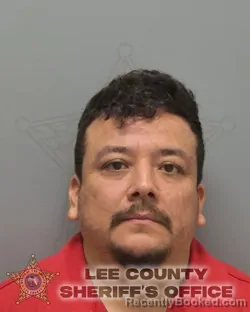 Mugshot of CARLOS ALBERTO DEL MORAL GRAJALES booked in Lee County, Florida on May 23, 2026