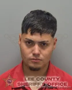 Mugshot of CESAR JAFET CASTILLO GONZALES booked in Lee County, Florida on May 24, 2026