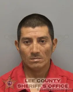 Mugshot of JUAN ISAAC MARROQUIN VASQUEZ booked in Lee County, Florida on June 10, 2026