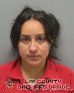 Mugshot of JOSELIN MARIA ORELLANO CARO booked in Lee County, Florida on June 13, 2026