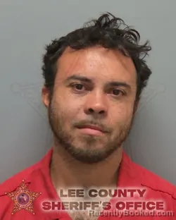 Mugshot of JOHN ALEX GARCIA booked in Lee County, Florida on June 18, 2026