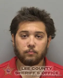 Mugshot of KEVIN MENDOZA booked in Lee County, Florida on June 21, 2026