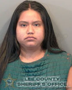 Mugshot of NAYELI LOPEZ AGUSTIN booked in Lee County, Florida on June 22, 2026