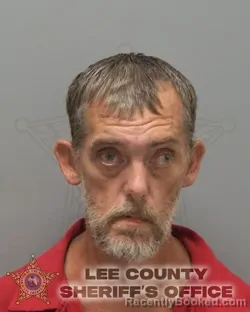Mugshot of ROGER DALE MOSSBARGER booked in Lee County, Florida on June 24, 2026