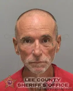Mugshot of GARY LEE RINEHART booked in Lee County, Florida on June 25, 2026