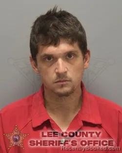 Mugshot of KEENAN EVERETT HOPPLE booked in Lee County, Florida on July 1, 2026