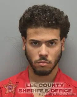 Mugshot of JUSTIN VLADIMIR JEREZ booked in Lee County, Florida on July 1, 2026