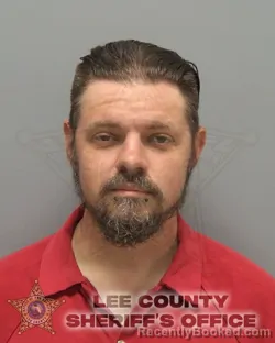Mugshot of MATTHEW AARON GUNN booked in Lee County, Florida on July 1, 2026