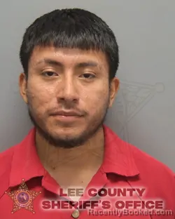 Mugshot of FREDY VERSAIN VASQUEZ MEJIA booked in Lee County, Florida on July 2, 2026