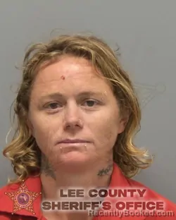 Mugshot of AMBER LYNN FELLERS booked in Lee County, Florida on July 3, 2026