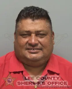 Mugshot of JUAN ENRIQUES SALVATIERRA booked in Lee County, Florida on July 4, 2026