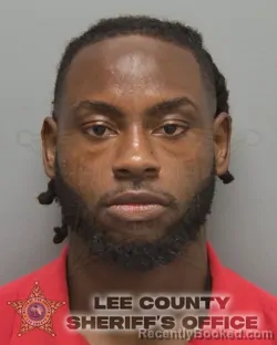 Mugshot of JAYLLAN ARMANI EDOUARD booked in Lee County, Florida on July 4, 2026