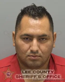 Mugshot of MANUEL ALEJANDRO MOLINA VILLAZMIL booked in Lee County, Florida on July 4, 2026