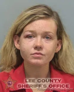 Mugshot of ALYSSA MARIE VANDERHEYDEN booked in Lee County, Florida on July 4, 2026