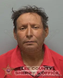 Mugshot of ADRIAN RAMOS RUIZ booked in Lee County, Florida on July 7, 2026