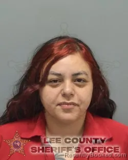 Mugshot of CHRISTINA LYNN RENDON booked in Lee County, Florida on July 8, 2026