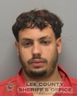 Mugshot of BRAYAN MICHEL ESPINOSA CRESPO booked in Lee County, Florida on July 8, 2026