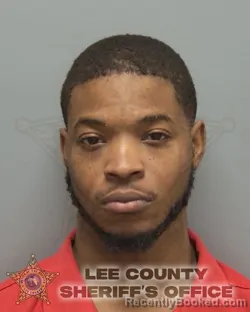Mugshot of NAZION TREVAUGHN MERRIEL booked in Lee County, Florida on July 8, 2026
