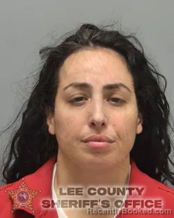 Mugshot of JACQUELINE MARIE ABALOS booked in Lee County, Florida on July 8, 2026