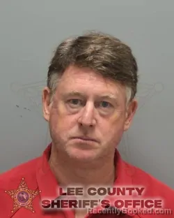Mugshot of RUSSELL JAMES RINGLAND booked in Lee County, Florida on July 8, 2026