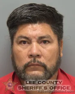 Mugshot of SANTOS EDGAR CIFUENTES booked in Lee County, Florida on July 9, 2026
